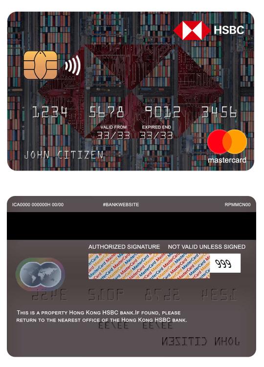 Hong Kong HSBC bank mastercard